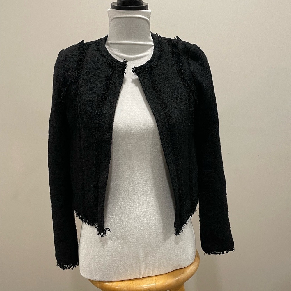 Banana Republic Black Textured Jacket